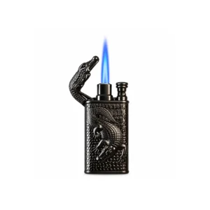 Krokodille stormlighter med dobbel flamme