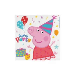 Peppa gris peppa’s party servietter 20pk – 33×33cm