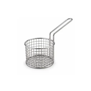 Pommes frites kurv i metall med håndtak Ø10 cm