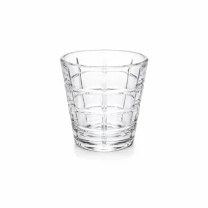 Shotglass 5 cl i klart glass med dekorativt rutemønster
