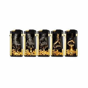 Stormlighter med pengemotiv (flere Varianter)