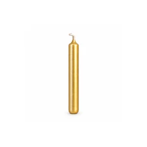 Gullfarget juletrelys med metallisk overflate, 10,2 cm langt.