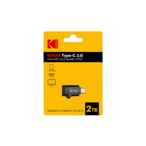 Kodak C100 USB-C 3.0 microSD-kortleser i emballasje