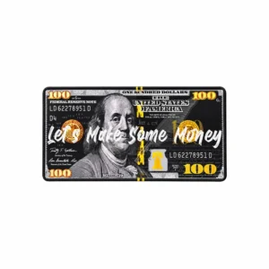 Gaming musematte 60 x 30 cm med 100 dollar money-motiv