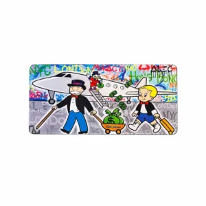 Gaming musematte 70 x 30 cm med Money Pop Art og graffiti-motiv