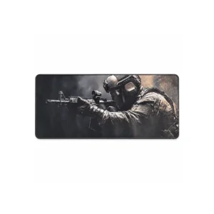 Musematte Tactical Soldier 70x30 cm med mørkt soldatmotiv