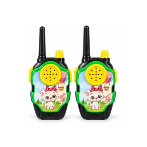 Sett med to walkie-talkier for barn med kattemotiv.